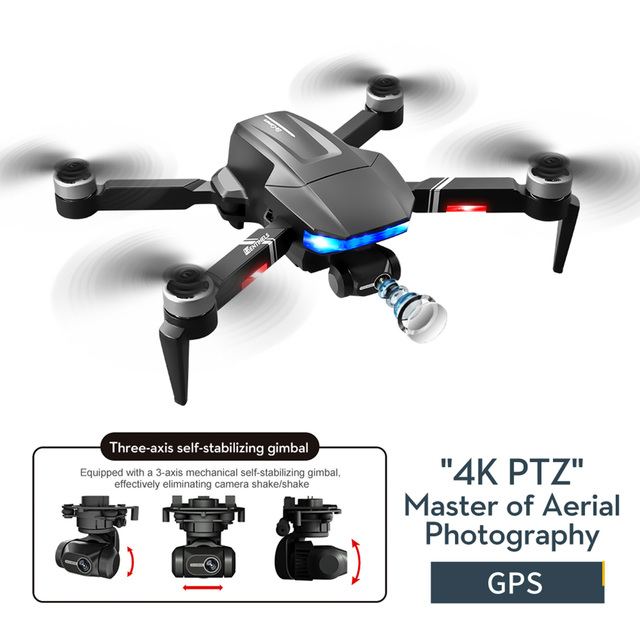 HOSHI LSRC S7S Rc Drones 4K Professional 3-Axis Gimbal GPS 5G WIFI Dual Camera Drone Brushless Drone Long Range