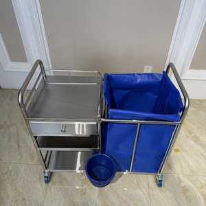 Fabrieksprijs: Roestvrijstalen <span class=keywords><strong>Trolley</strong></span> Voor Het Leveren Van Medicijnen Aan Ziekenhuizen, Artsen, Verpleegsters, Patiënten, Medische Karren - Product Image 4