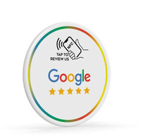 Puce NFC google review autocollants code qr menu NFC signe sans contact médias sociaux nfc google review plate