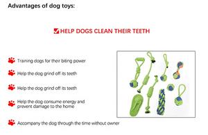 Corde giocattolo per cani più vendute in stock confezione da <span class=keywords><strong>9</strong></span> prodotti per animali domestici giocattoli da masticare per cani masticatori aggressivi spazzolino da denti giocattolo per cani di canapa - Product Image 3