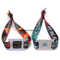 Bracelet en tissu personnalisé Gzsanta pour club, bracelet événementiel VIP holographique sur mesure, bracelet RFID en tissu