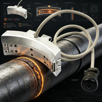 Conector Ultrasónico Compacto de Tamaño Pequeño para Sonda Transductora de Inspección de Tubos de Acero sin Costura NDT