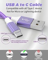 NUEVA Llegada Venta Caliente Nylon Trenzado Carga Rápida 3 A Usb a Tipo C Cable de Carga de Datos para Teléfono Móvil para iPhone 16 17