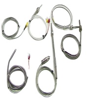 Sonde de température industrielle en acier inoxydable RTD PT100 Vis K Type Capteur de température Thermocouple