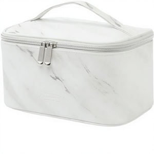 Free Sample Women's Vintage Aluminum <b>Nail</b> <b>Polish</b> Organizer Travel Case with Zipper Closure Large Capacity Detachable <b>Storage</b> Bag - Product Image 1