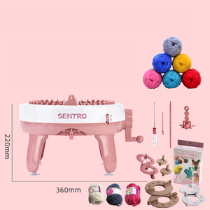 Máquina <span class=keywords><strong>de</strong></span> tejer <span class=keywords><strong>lana</strong></span> hecha a mano para niños y adultos, 48 <span class=keywords><strong>agujas</strong></span>, telar <span class=keywords><strong>de</strong></span> <span class=keywords><strong>lana</strong></span> cilíndrico, bufanda tejida a mano, suéter, sombrero, calcetines, artefacto Perezoso - Product Image 4