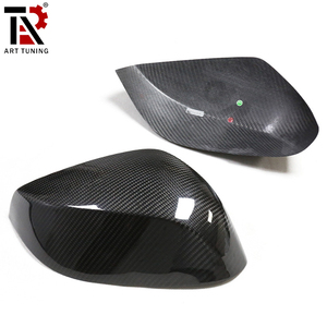 Boîtier de rétroviseur en fibre de carbone sèche à montage direct pour Infiniti Q50 Q60 Q70 <span class=keywords><strong>Q30</strong></span> QX30, montage adhésif - Product Image 1