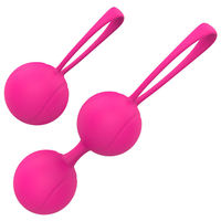 Kegel-Übungsset mit rosa Vaginalmassagebällen und Vibratoren für Frauen hilft, die Vagina zu straffen und zu regenerieren.