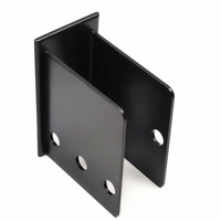 Support de montage extérieur en acier thermolaqué, découpé au laser de précision, plié sur mesure, fabrication OEM, vente en gros