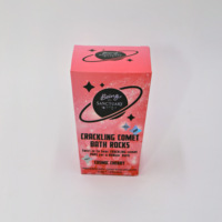 Papier cartonné blanc pliable 300-350 g/m² à fond auto-scellant, impression intégrale motif ciel étoilé rose, pour produits de bain personnels, vente en gros