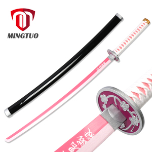 Épées en bois pour Cosplay, <span class=keywords><strong>Katana</strong></span>, tueur de démons, Kochou, Kanae, offre spéciale, livraison gratuite - Product Image 1