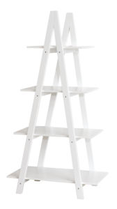 현대 <span class=keywords><strong>4</strong></span> 단 검은 나무 선반 나무 서 코너 선반 단위 - Product Image 2