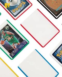Porta Tarjetas QY de PVC con Borde Rojo y Protectores de Plástico Transparente para Tarjetas Deportivas TCG y Tarjetas de Juego - Product Image 5