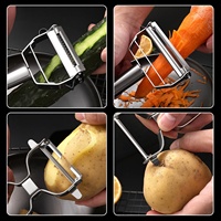 Éplucheur à légumes ultra-affûté en acier inoxydable, couteau à éplucher les pommes de terre, éplucheur à fruits pour la cuisine, éplucheur à carottes, melon, pomme, pomme de terre