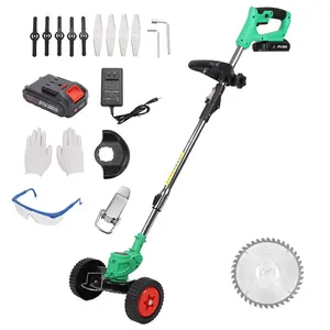 TOPWIRE TPW-CLM002 cordless lawn mower & lithium battery grass trimmer with spare parts