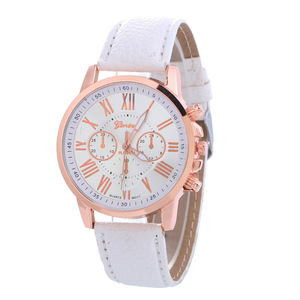 SALE !! 2015 High Quality Cheap <strong>Price</strong> <strong>Geneva</strong> Women/Man Leather Link <strong>Watch</strong> Yellow - Product Image 3