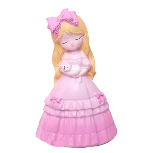 New Trendy Resin Crafts Princess Series Betty Girl's Gift Doll creativo Home Room Ornament Car Decoration