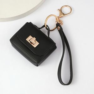 Nouvelle mini pochette à monnaie pliable en cuir PU avec impression UV écologique, porte-clés asymétrique - Product Image 1