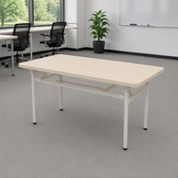 Bureau d'écriture pliant moderne, table rectangulaire en MDF, poste de travail portable autoportant pour bureau, étude et formation