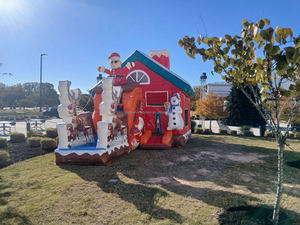 บ้าน<span class=keywords><strong>เด้ง</strong></span>เป่าลม PVC แบบเด้งคอมโบพร้อมสไลด์สำหรับวันหยุดคริสต์มาสดีไซน์ยอดนิยม - Product Image 5