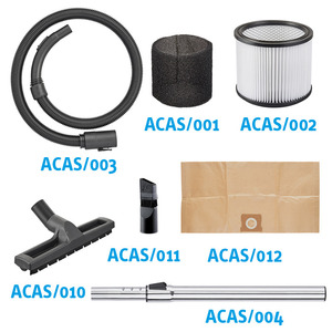 FERVI 60L Aspiradora de líquidos y polvo, accesorio para limpiador a vapor - Product Image 1