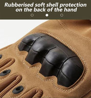 Gants d'hiver chauds en polaire épais pour l'extérieur, compatibles écran tactile, en nylon microfibre verte, pour course, sport et tactique