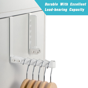 Porte-manteau pliable <span class=keywords><strong>à</strong></span> suspendre sur la porte 15x15cm, couleur comme sur l'image, <span class=keywords><strong>petit</strong></span> séchoir <span class=keywords><strong>à</strong></span> <span class=keywords><strong>linge</strong></span> pour suspendre les vêtements - Product Image 3