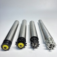 Rouleau de convoyeur motorisé en acier inoxydable galvanisé sur mesure, accessoires de rouleaux de convoyeur à bande pour ligne d'assemblage