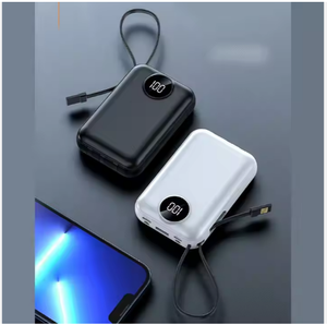 <span class=keywords><strong>Top</strong></span> bán biểu tượng tùy chỉnh pin bên ngoài USB ngân hàng điện thoại di động cầm tay sạc điện thoại với cáp ngoài trời cung cấp điện 10000mAh - Product Image 4