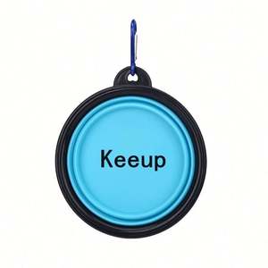 Promotional Gift High Quality Fashion <b>Folding</b> Silicone Dog Bowl Mat with High Lips - Product Image 2