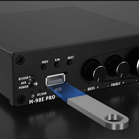 Sistema de Sonido para Cine en Casa, Amplificador HiFi de 2 Canales y 160W, Amplificador de Sonido Digital, Decodificador de MP3, Amplificador de Audio para el Hogar