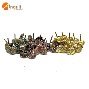 Venta directa de fábrica Muebles Accesorios de <span class=keywords><strong>metal</strong></span> Patrón Tapicería hueca Cabeza plana Sofá Clavo <span class=keywords><strong>para</strong></span> sofá y silla - Product Image 1