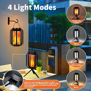Lámpara Solar para Exteriores, Luz LED con Efecto de Llama, Impermeable, 4 Modos, Lámpara Decorativa para Jardín y Camping - Product Image 4