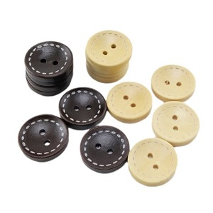 Buena calidad, dos ojos redondos, venta al por mayor, cuello de puño de madera Natural, abrigo de madera, gabardina, botones de camisa - Product Image 5