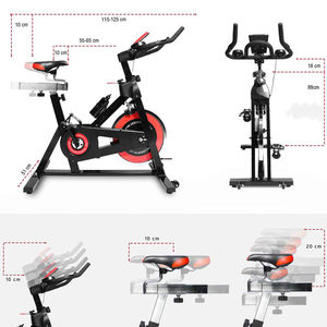 <span class=keywords><strong>Vélo</strong></span> d'exercice <span class=keywords><strong>stationnaire</strong></span> d'intérieur en acier, avec volant d'inertie de 15 kg et écran LCD, vente en gros d'usine à prix réduit - Product Image 2