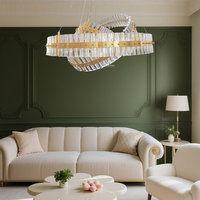 Lustre en cristal moderne et simple pour la maison, style luxueux, éclairage pour l'intérieur, chambre à coucher créative, salon, salle à manger