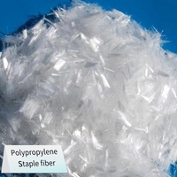 Fibre PP de 12 mm pour additif de béton, mortier de construction, matériau de remplissage, résistant aux acides/aux alcalis, haute résistance à la traction, améliore les propriétés