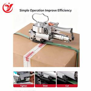 Yunyu khí nén nóng chảy Pet nhựa đóng đai máy với khóa Thiết bị mô hình 13-25 12-16mm chiều rộng & 0.5-1.2mm Độ dày - Product Image 4