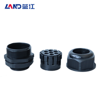 Accessoires de connecteurs de câbles étanches basse tension à sept trous en nylon fileté Land IP68 CE ROHS M/PG/G Modèle MG-A-H7