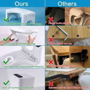 <b>Bathroom</b> Easy <b>Storage</b> Step Toilet <b>Stool</b> for Kids Children's Adult Foldable Convenient Folding Squatting <b>Stool</b> Toilet - Product Image 5