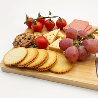 Houten kaasplank set op maat voor snacks, afternoon tea, desserts, kaas, ontbijt, fruitplateau, bamboe kaasplank set
