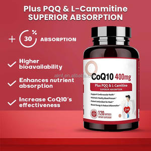 Hohe Absorption CoQ10 400mg plus PQQ L-Carnitin Antioxidans Herz gesundheits unterstützung für Schwangere 120 Kapseln Coenzym Q10 - Product Image 4