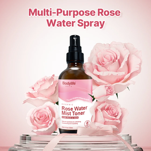 Bodylife Rose Water Mist <strong>Toner</strong> Revitalizing Moisturizer Natural Hydrating Agent <strong>Hair</strong> Perfume Make-up Remover Rose Water Spray - Product Image 3