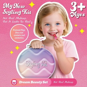 Kit <span class=keywords><strong>de</strong></span> <span class=keywords><strong>maquillage</strong></span> pour enfants, fards à paupières en plastique rose, non tachants, pour <span class=keywords><strong>jeux</strong></span> <span class=keywords><strong>de</strong></span> rôle <span class=keywords><strong>de</strong></span> <span class=keywords><strong>princesse</strong></span>, jouets pour filles - Product Image 2