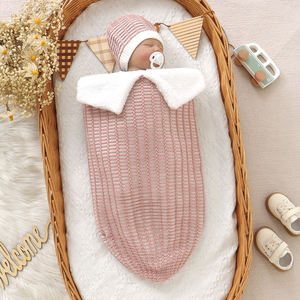Kantong tidur bayi rajut kustom selimut bayi bedong bayi selimut bedong pembungkus tidur bayi baru lahir - Product Image 1