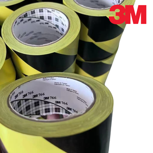 Ruban de marquage de sécurité pour installations industrielles 3M, ruban de marquage de danger en vinyle 766 noir et jaune, bande PVC, supporte la découpe sur mesure - Product Image 3