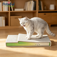 Grande griffoir-lit pour chat moderne et original en forme d'oignon, durable, écologique, en carton ondulé recyclé, adapté aux animaux domestiques