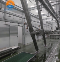 Machine de Désarborrage Entièrement Automatique pour Moutons, Équipement de Désarborrage pour Abattoirs de Chèvres et Agneaux, Ligne d'Abattage et de Désarborrage pour Abattoirs