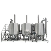 Machine de fabrication de bière artisanale industrielle 500L 1000L 2000L, ensemble complet d'équipement de brasserie en acier inoxydable pour micro-brasserie et pub