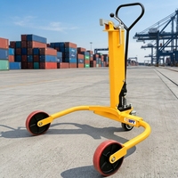 Lève-fûts industriel DTW250 de 250 kg avec pattes extra larges pour un accès facile aux palettes